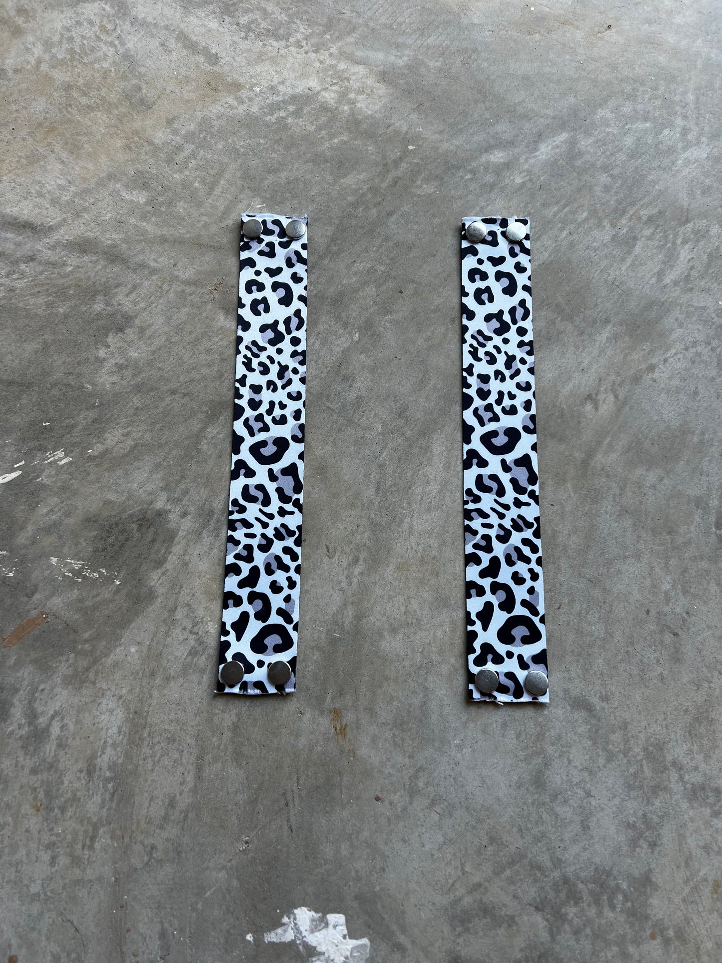 Snow Leopard Statement Strap Pair - Endangered Capsule 101