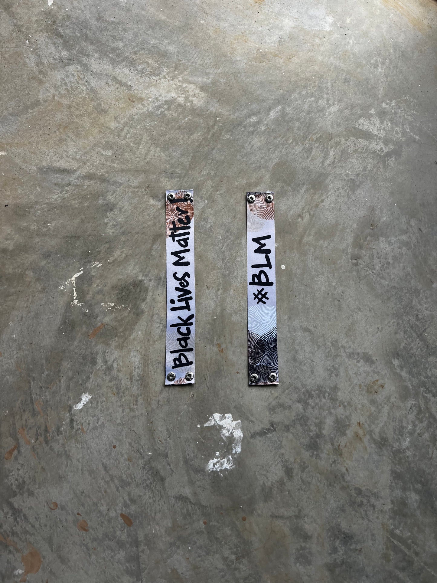 #BLM / Black Lives Matter Statement Strap Pair
