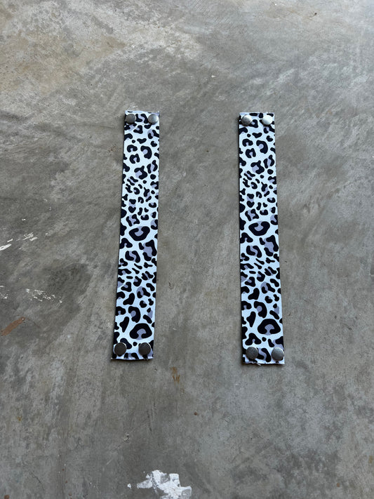 Snow Leopard Statement Strap Pair - Endangered Capsule 101
